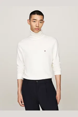 Tommy Hilfiger Sweter z golfem z domieszką kaszmiru