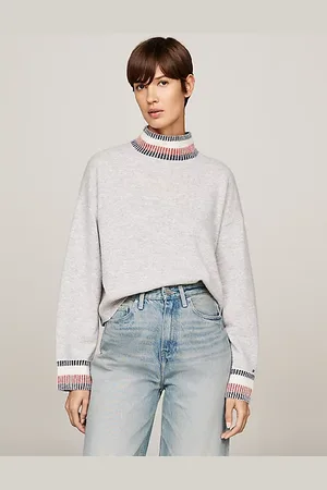 Tommy Hilfiger Sweter z półgolfem z dodatkiem kaszmiru