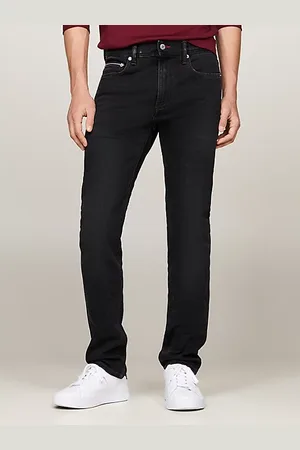 Tommy Hilfiger Czarne jeansy Bleecker TH Flex o wąskim kroju
