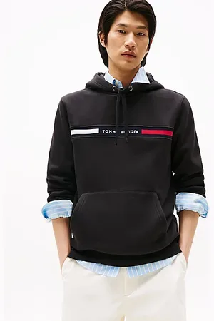 Tommy Hilfiger Bluza z kapturem ściąganym troczkami i logo
