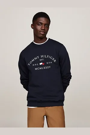 Tommy Hilfiger Bluza z okrągłym dekoltem i wyszywanym logo