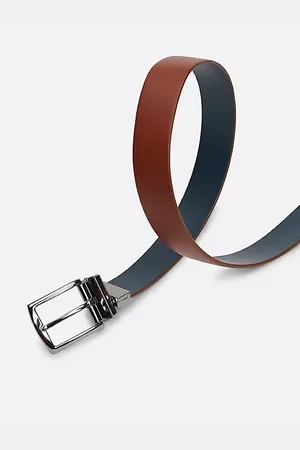 Tommy Hilfiger Dwustronny skórzany pasek Denton