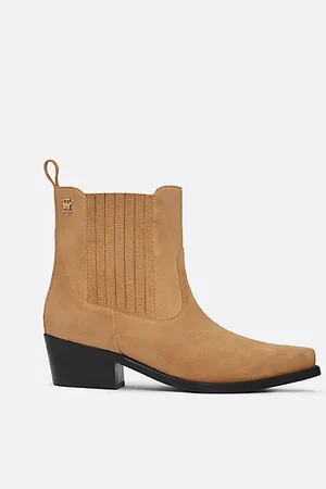 Tommy Hilfiger Zamszowe kowbojki z monogramem TH