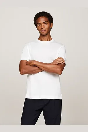 Tommy Hilfiger T-shirt z muliny we wzór w kratkę