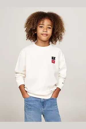 Tommy Hilfiger Bluza z okrągłym dekoltem i logo z tyłu