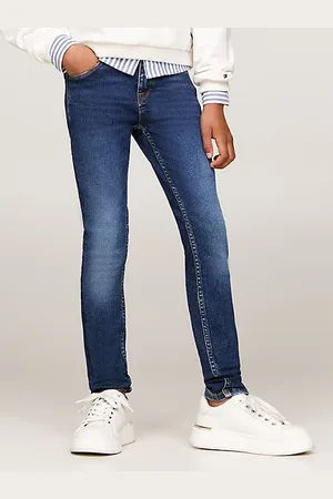 Tommy Hilfiger Jeansy o obcisłym kroju z efektem wyblaknięcia