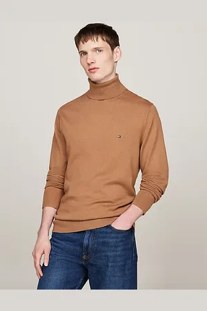 Tommy Hilfiger Sweter z golfem z domieszką kaszmiru