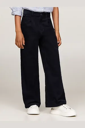 Tommy Hilfiger Sztruksowe chinosy z szerokimi nogawkami