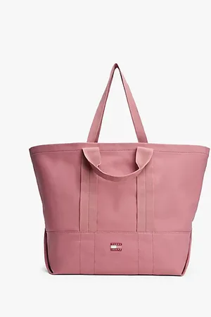 Tommy Hilfiger Płócienna torba na ramię z logo w kolorze tła