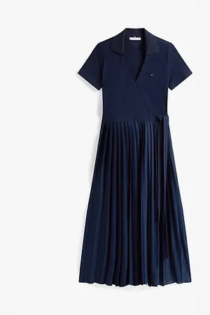 Tommy Hilfiger Kopertowa sukienka midi z kolekcji 1985