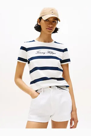 Tommy Hilfiger T-shirt z okrągłym dekoltem i haftem z logo