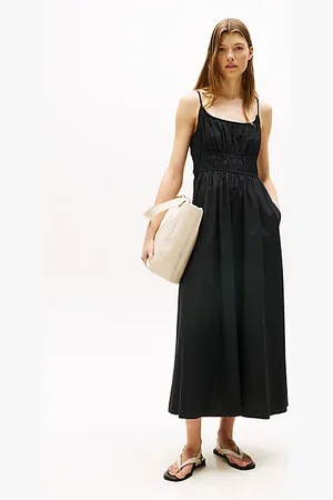 Tommy Hilfiger Sukienka maxi z ozdobnym marszczeniem