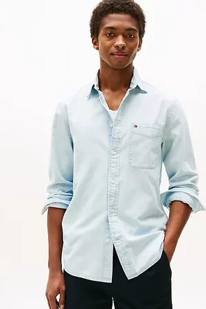 Tommy Hilfiger Koszula z tkaniny chambray o regularnym kroju