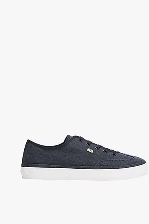 Tommy Hilfiger Płócienne tenisówki z emaliowaną flagą