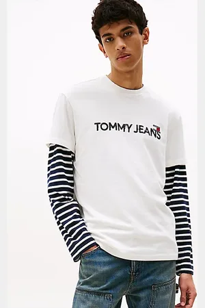 Tommy Hilfiger T-shirt z okrągłym dekoltem i naszywką Tommy