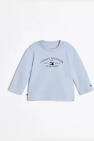 Tommy Hilfiger T-shirt z długim rękawem i okrągłym dekoltem