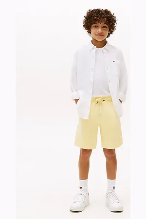 Tommy Hilfiger Szorty dresowe z haftowaną flagą