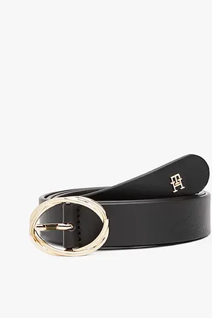 Tommy Hilfiger Elegancki skórzany pasek z klamrą