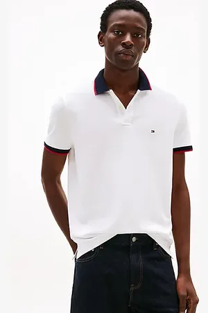 Tommy Hilfiger Koszulka polo z kontrastowym wykończeniem kołnierzyka