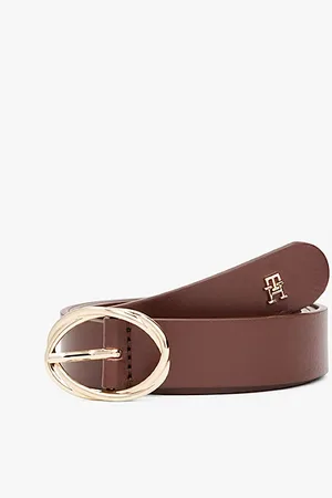 Tommy Hilfiger Elegancki skórzany pasek z klamrą