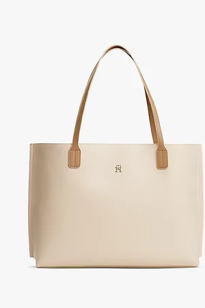 Tommy Hilfiger Torebka typu tote z plakietką z monogramem TH