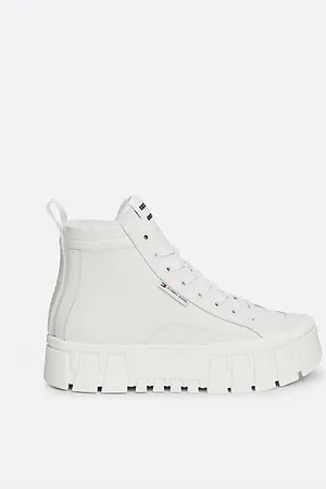 Tommy Hilfiger Skórzane buty sportowe za kostkę