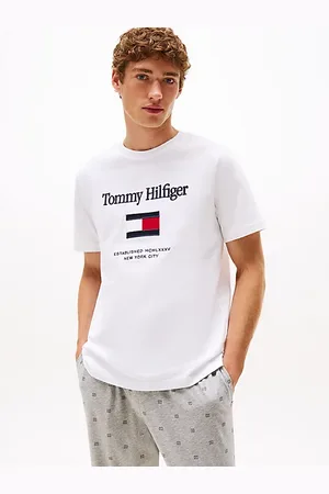 Tommy Hilfiger T-shirt z motywem flagi Hilfiger