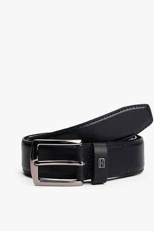 Tommy Hilfiger Skórzany pasek Denton z plakietką z flagą