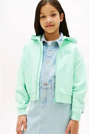 Tommy Hilfiger Luźna bluza z kapturem i zamkiem