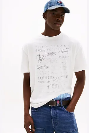 Tommy Hilfiger T-shirt o luźnym kroju z grafiką z logo