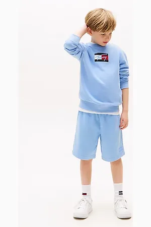 Tommy Hilfiger Szorty dresowe z haftowaną flagą