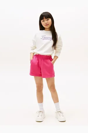 Tommy Hilfiger Szorty dresowe z falbanką w talii
