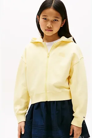 Tommy Hilfiger Luźna bluza z kapturem i zamkiem