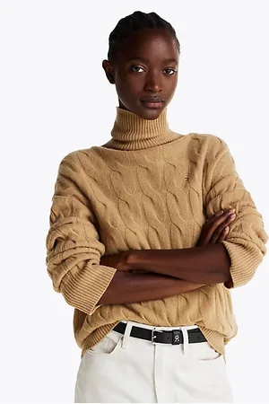 Tommy Hilfiger Sweter z czystej wełny z golfem