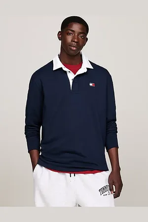 Tommy Hilfiger Koszula rugby o kroju oversize z naszywką