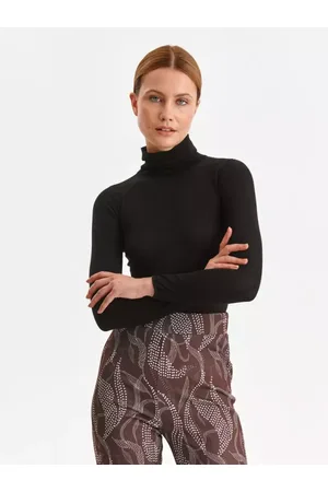 Top Secret Dopasowany sweter z golfem