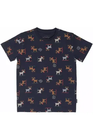 Top Secret Chłopięcy t-shirt w świąteczny wzór