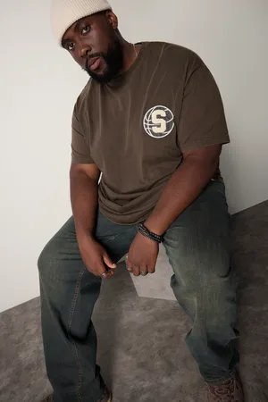 STHUGE T-shirt, , rękaw 1/2, oversize, styl vintage, do 8 XL