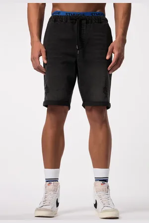 STHUGE Bermudy dżinsowe FLEXLASTIC®, denim, efekty zniszczenia, do rozmiaru 8XL