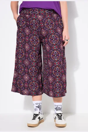 STUDIO UNTOLD Spodnie culotte, szerokie nogawki, nadruk w mandale