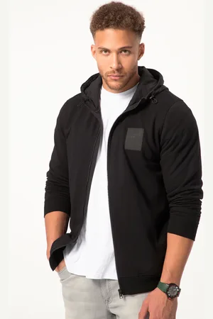 STHUGE Bluza z kapturem , dzianina, tkaninowy kaptur, nadruk z tyłu, do rozmiaru 8 XL