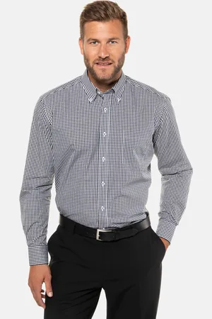 JP 1880 Koszula w kratkę Vichy, Styl biznesowy, długi rękaw, Comfort Fit, do 8XL