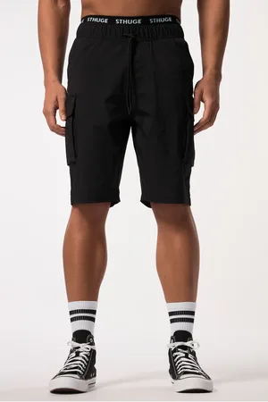 STHUGE Bermudy bojówki , elastyczny pas, nylon, rozm. do 8XL