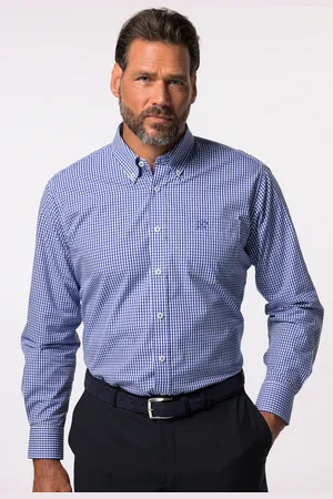 JP 1880 Koszula w kratkę Vichy, Styl biznesowy, długi rękaw, Comfort Fit, do 8XL