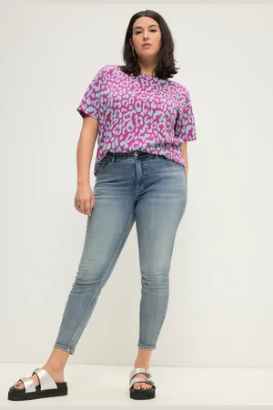 STUDIO UNTOLD Dżinsy skinny, 5 kieszeni, przetarcia