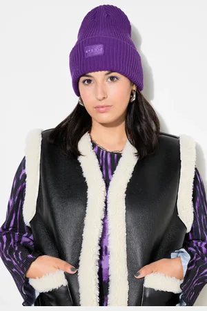 STUDIO UNTOLD Beanie, czapka, prążkowana dzianina, naszywka, unisex