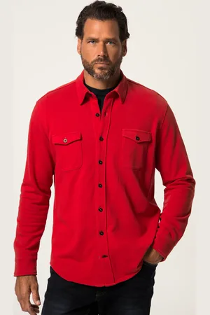 JP 1880 Bluza koszulowa, długi rękaw, kołnierzyk kent, nowoczesny krój