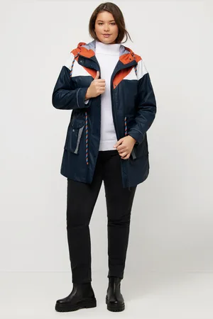 Ulla Popken Sztormiak HYPRAR, Colorblocking, kaptur, tunelik