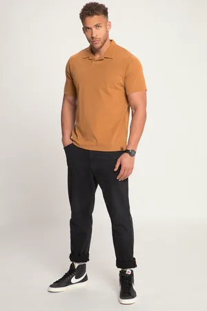 STHUGE Koszulka polo , dżersej, rękaw 1/2, kołnierz kubański, do rozm. 8 XL