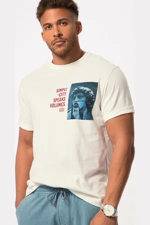 STHUGE T-shirt , rękaw 1/2, nadruk, okrągły dekolt, do rozmiaru 8 XL